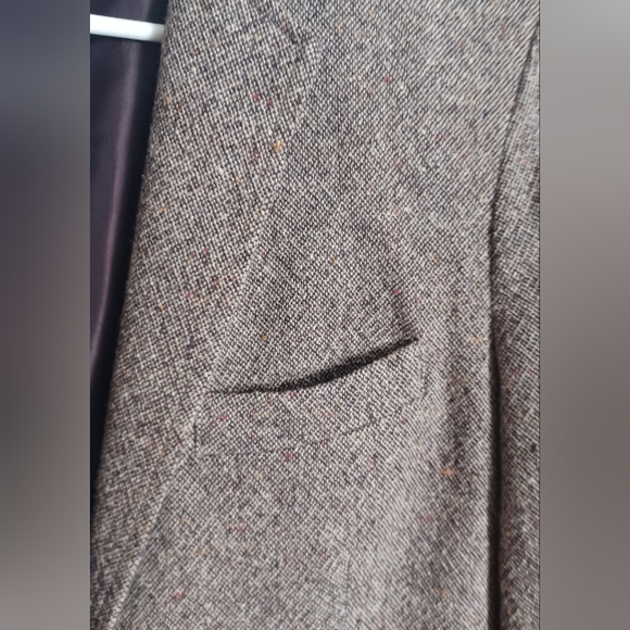Womens' Blazer, 8,  Evan Picone Tweed Blazer, Brown, Classic Style - Picture 8 of 10